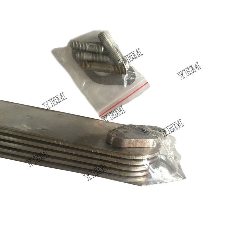 6BG1 Excavator Engine Part Oil Cooler Core For Isuzu Engine
